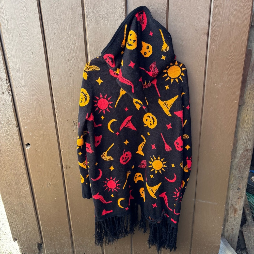 Her Universe Disney Hocus Pocus Dani Hooded Flyaway Cardigan Size L Halloween - Picture 8 of 12